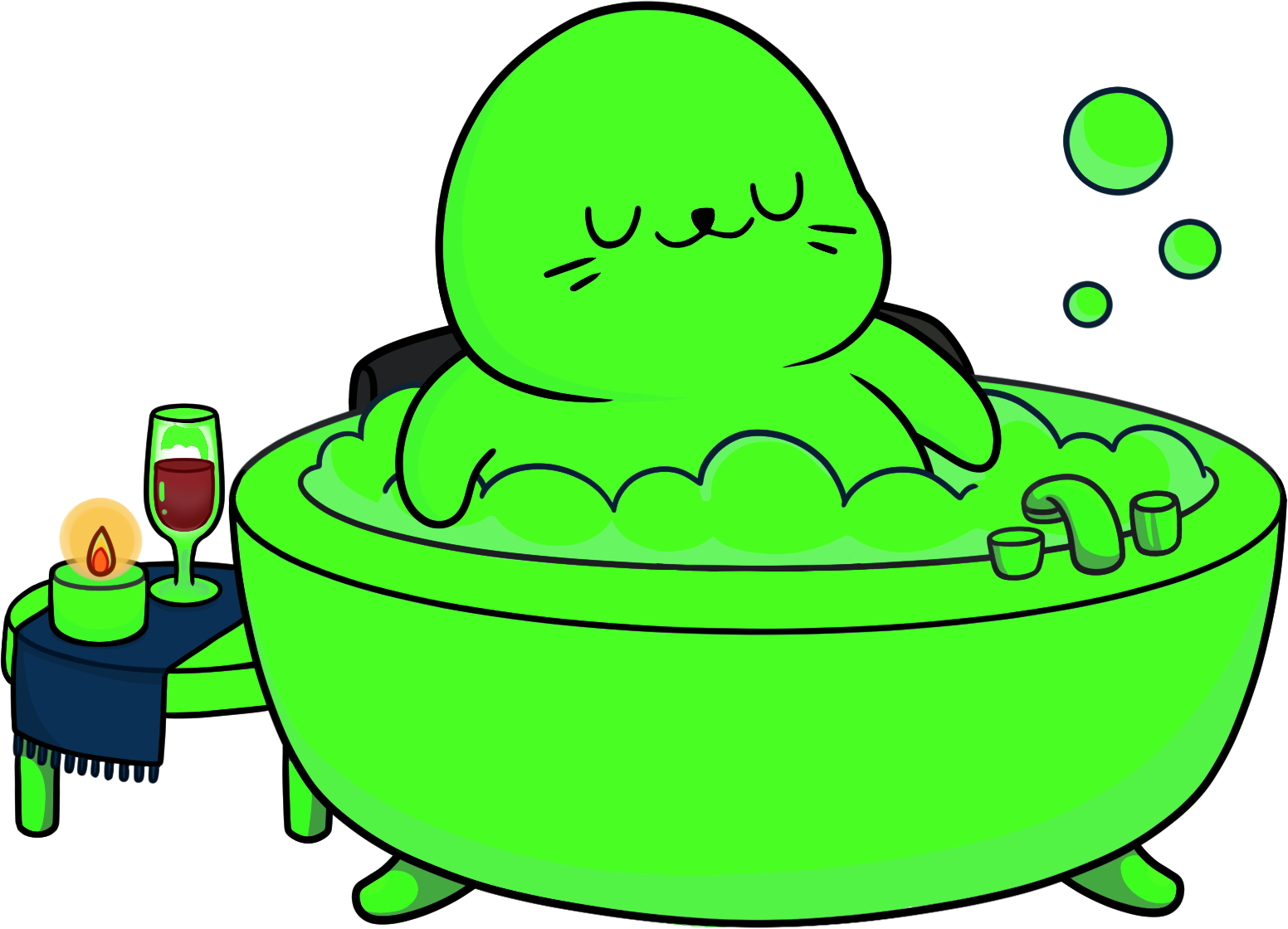 $GREENY chilling